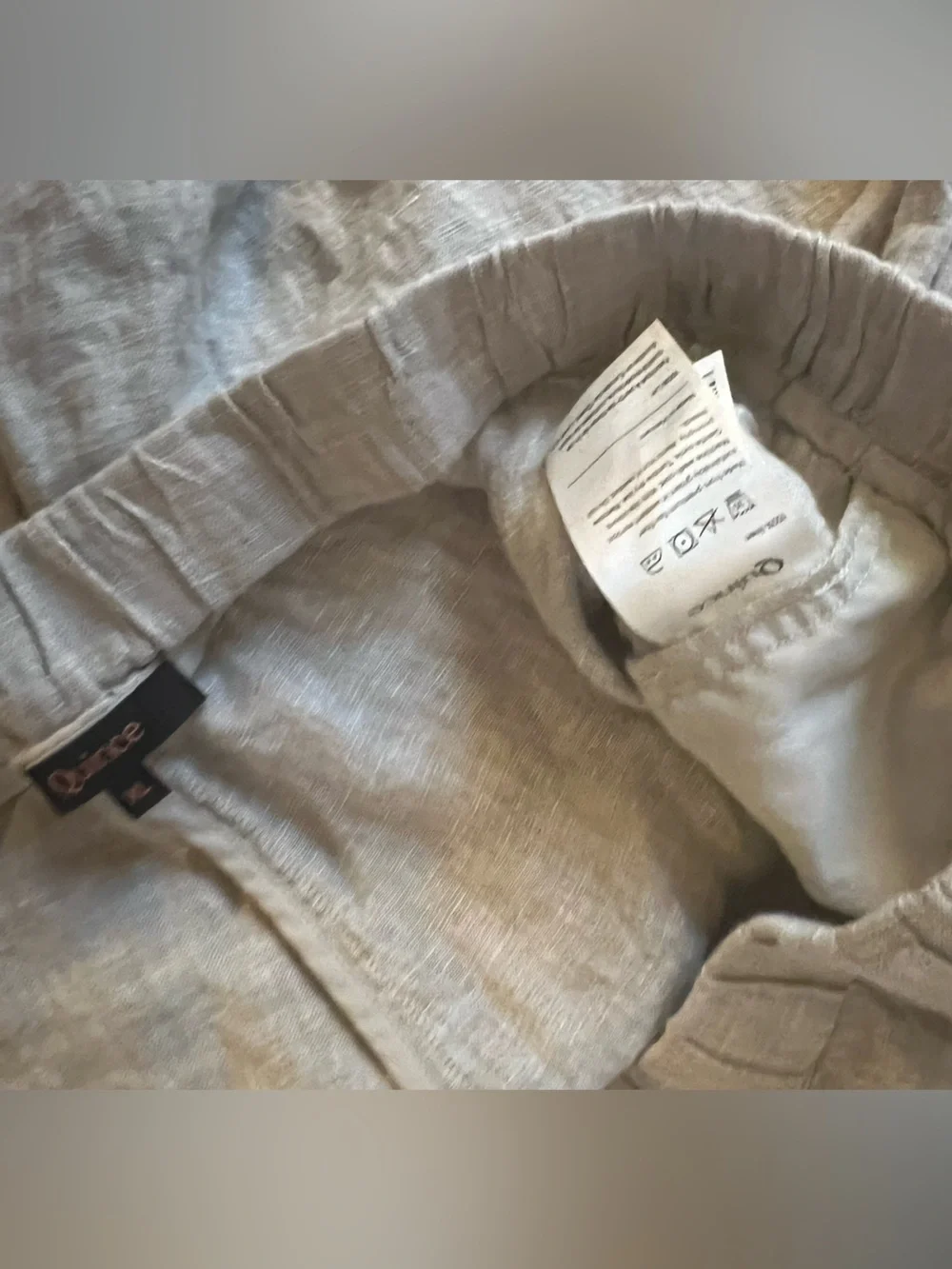 Quince 100% European Oatmeal Linen Pants size XL
